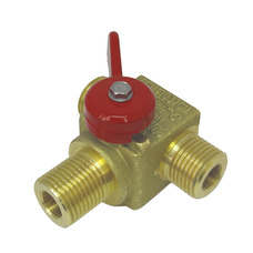 Заправочный вентиль с флажком Emer D6мм, правая резьба, M12х1, d6 (VAL14003) (метан)