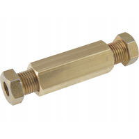 Соединитель медной трубки Ø6/Ø6 мм (Gomet) GZ-230