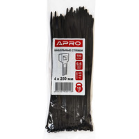 Кабельная стяжка 4*250 APRO (100 шт.)