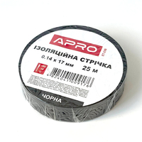 Изолента ПВХ Apro 0.14x17мм (25м) чёрная