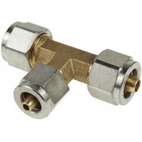 Тройник ПВХ D8xD6xD8 mm (тип Faro) Gomet