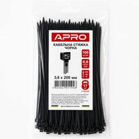 Кабельная стяжка 3.6 х200 APRO (100 шт.)