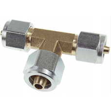 Тройник ПВХ D6xD8xD6 mm (тип Faro) Gomet