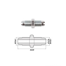 Соединитель M10x1.0 / M10x1.0 (сталь)